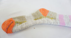 5Pack Women's Multi Performance Padded Hiking/Outdoor Crew Socks Stripe2P/Solid3P