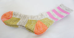 5Pack Women's Multi Performance Padded Hiking/Outdoor Crew Socks Stripe2P/Solid3P