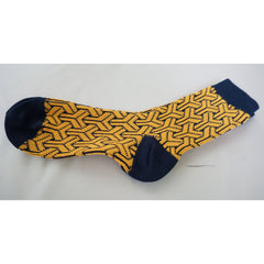 4Pack Women's Mismatched Casual Crew Jacquard Knit Socks