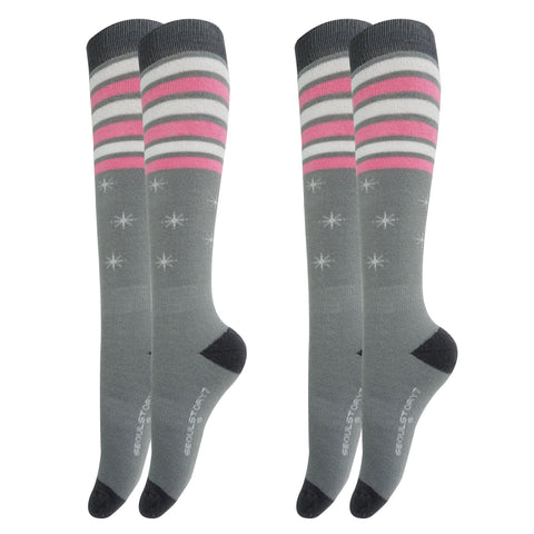 SEOULSTORY7 2Pack Women Outdoor Cushioned Skiing Socks, Snowboard, Winter Performace Socks