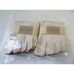 6Pack Womens No Show Five Toe Heelless Half Socks/Toe inner socks