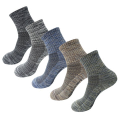 5Pack Men's Mid Cushion Low Cut Hiking/Camping/Performance Socks