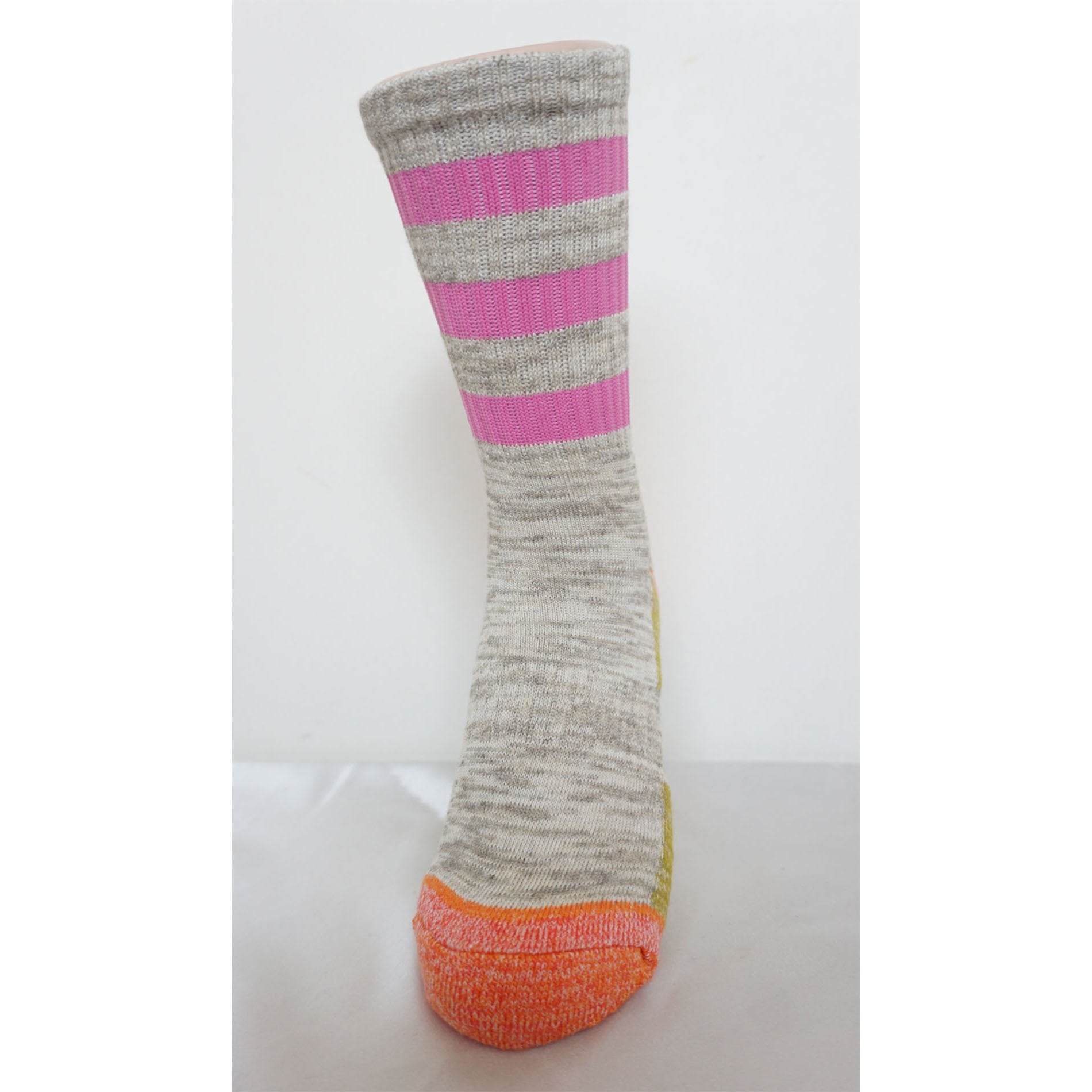 5Pack Women's Multi Performance Padded Hiking/Outdoor Crew Socks Stripe2P/Solid3P