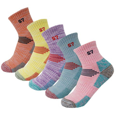 5Pack Women's Mid Cushion Low Cut Hiking/Camping/Performance Socks